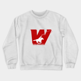 retro Calgary Wranglers Crewneck Sweatshirt